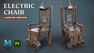 Electric Chair | Autodesk Maya + Substance 3D Painter