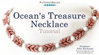 Ocean's Treasure Necklace - DIY Jewelry Making Tutorial by PotomacBeads