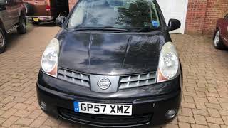 2007 57 Nissan Note 1.4 5dr 66k mls At Vfm Autosales Ltd Groombridge