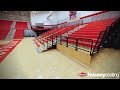 Hussey Seating Company - 3D Rendering of Telescopic Bleachers - Northeast Video