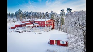 Swedish Winter Colours by Drone @ Villa Gladtjarn (4K)