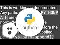 adding directory to sys.path /PYTHONPATH