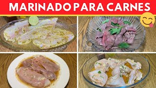 MARINADOS p/carne Suave y Jugosa (Pollo-Res-Cerdo-Pescado) |Cocina de Addy BÁSICOS