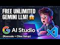 Google AI Studio FREE API Key 😱 Unlimited FREE Gemini LLM in VS Code (Roocode + Cline Setup)