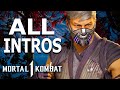 MORTAL KOMBAT 1 Smoke All Intros Dialogue Character Banter MK1