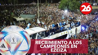 ARGENTINA CAMPEÓN DEL MUNDO | Así fue el recibimiento a los campeones del mundo en Ezeiza