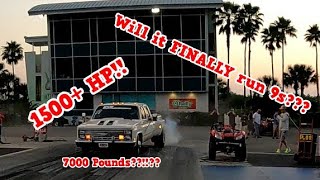 Steve Brings the Procharged Big Block Chevrolet Dually Out to the Track Again!!! Will it run 9s???