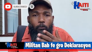 Militan Bab Retounen sou béton an Batay lan lanse Premye minis Garry Conille nan kouri