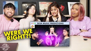 WE WERE WRONG ABOUT EVERY 2024 MUSIC PREDICTION?! (REACTION)