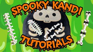 How to Make Kandi: Bone Stitch & Spine Stitch | Easy Halloween Kandi Tutorial