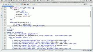 Web Development Tutorial - Retrieving and displaying XML data