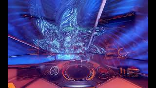 Elite Dangerous, Thargoid Titan Cocijo solo bombing run at Sol, using Fer-De-Lance