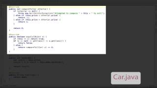 Comparison Shopping: Using Comparable and Comparator to Sort Java Objects