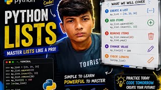 Python Lists Explained 🐍 | Add Remove Update Length Create List #python #coding #learnpython