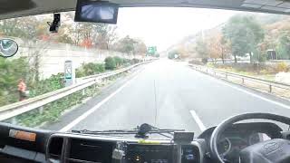 【トラック運転手】リアルな運転風景！『紅葉シリーズ』、山陽道　山陽IC～山陽道　和気IC