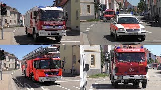 Bereichsübung der Jugendfeuerwehr in St. Leon Rot - Einsatzfahrten