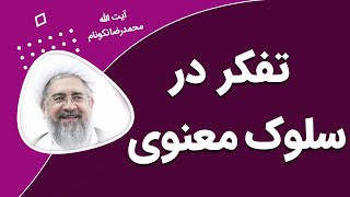 تفکر در سلوک معنوی - آیت الله محمدرضا نکونام