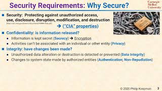 L37 03 Security Requirements    Why Secure