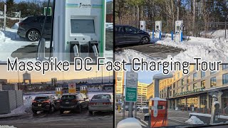 Electric Vehicle DC Fast Charging on the I90 Masspike: Compare EVgo, ChargePoint & Electrify America