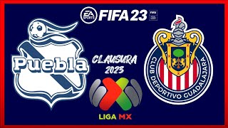 PUEBLA vs CHIVAS (Liga BBVA) Fifa 22/23 Gameplay Highlights (No Commentary)
