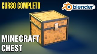 Cofre de Minecraft en Blender 4.2 Tutorial - CURSO COMPLETO