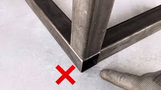 stop doing bad work, if you know this welder technique | 90 degree square pipe cutting trick