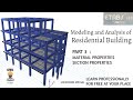 ETABS Modeling and Analysis of Residential Building | Define Material and Section Properties Part 3