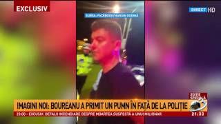 Imagini noi: Cristian Boureanu, lovit de polițist