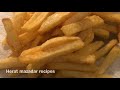 how to make crispy french fries easy delicious french fries recipe طرز تهیه چیپس کچالو سرخ شده