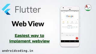 Flutter : Webview implementation | Web View Tutorial | Source in description | flutter coding