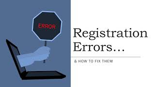 Registration Errors