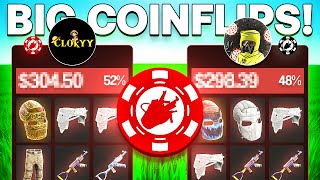 How i got a $1600 rust skin inventory on Rustypot coinflip!