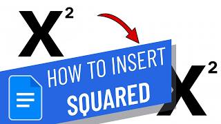 How to Insert Square or type a superscript in Google docs