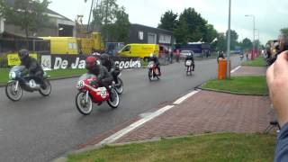 Classic 50cc super moped race , Schagen 2015 HMV , NL.