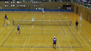 ※2019 全日本高校選抜ソフトテニス大会　女子準決勝２−１　鶯谷（河村・永田）vs文大杉並（佐古・西東）