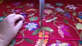 Longarm Quilting machine: Flossing the bobbin thread