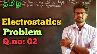 Electrostatics|Solution|Problems|Physics 12|Tamil|MurugaMP