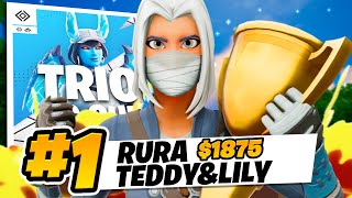 トリオキャッシュカップ決勝1位🏆($1875)【フォートナイト/Fortnite】