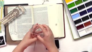 How to Use Watercolors and Stamps in Your Journaling Bible | Lesson 9 | Rebekah R Jones