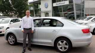 Demonstrating Jetta Construction Quality with Oliver Lay at Northland Volkswagen in Calgary, AB