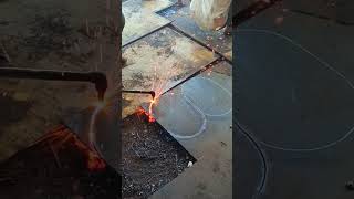 wow amazing gas iron cutting from Vietnamese man #gascutting #viral #cokhiphongken79 #shorts