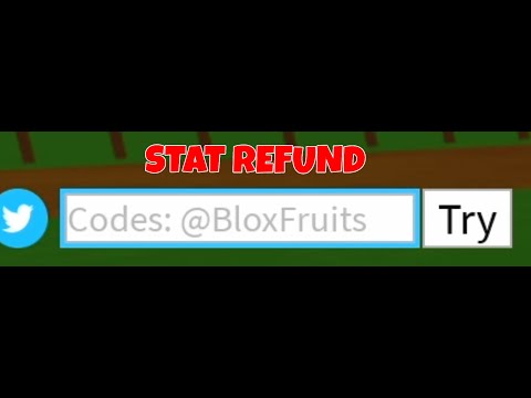 All Stat Refund Codes.. (BloxFruits)