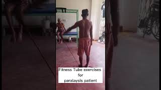 Fitness Tube Exercises| 🌻😍physiotherapy treatment Sri Lanka | Active plus #paralysis #shorts