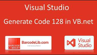 How to generate Code 128 barcode using BarcodeLib VB.NET Code 128 Barcode Generator library?