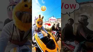 Bunny🐰Couples💕Public Reaction💥😨………#mrcrazy #bunnyhelmet #reaction