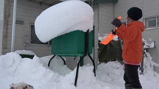 24年25年シーズン 北海道の雪かき ４🌈＃ママさんダンプ