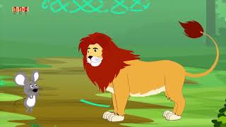 Lion And The Mouse | in NORWEGIAN  Story Cartoons | Wow Kids Tv | Fairy Tales Kids