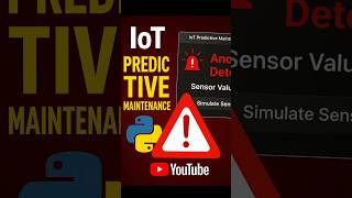 🚨 IoT Predictive Maintenance System in Python | Real-Time Anomaly Detection (MQTT + Tkinter GUI) #py