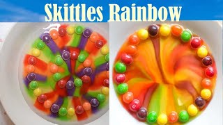 Skittles Rainbow experiment |How to make rainbow with skittles| Rainbow with skittles