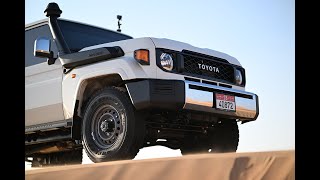 2024 Land Cruiser 76 V8 Diesel Desert Driving in UAE